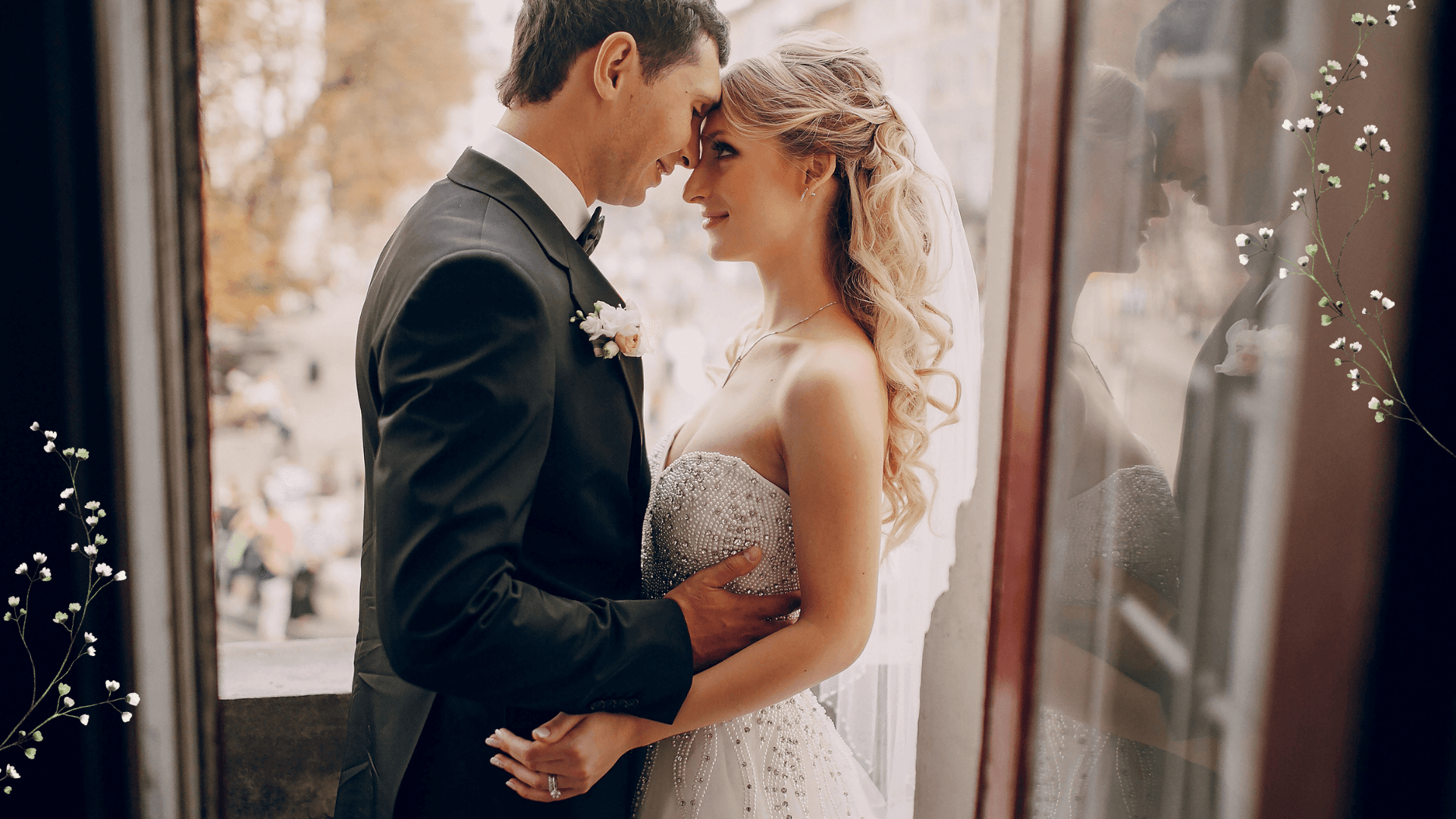 Couple walking at sunset